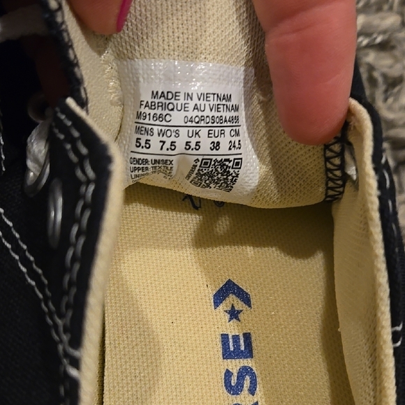 Converse Black Canvas Sneakers - Picture 3 of 7